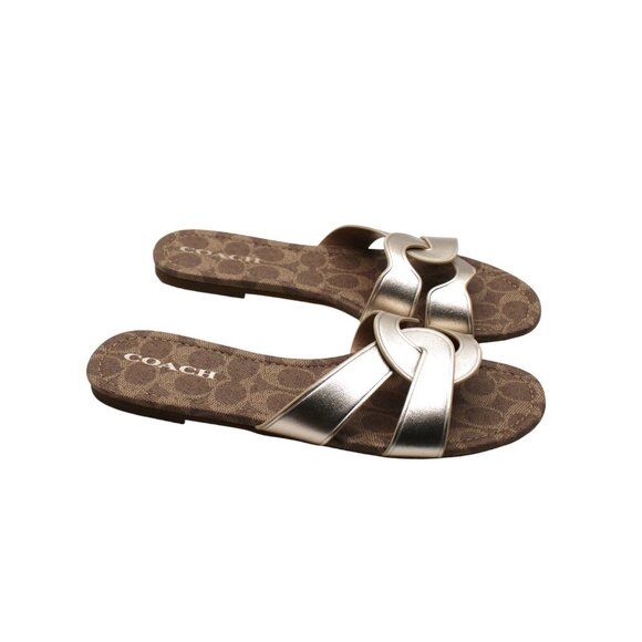Coach ESSIE Women's Sandals - Gold - Picture 3 of 7